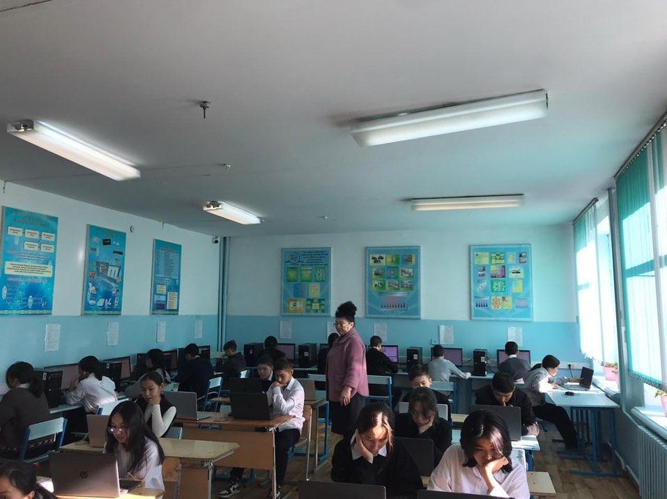 Бүгін Сейфуллин орта мектебінің 15 жастағы оқушылары аудандық PISA тапсырмаларын орындады